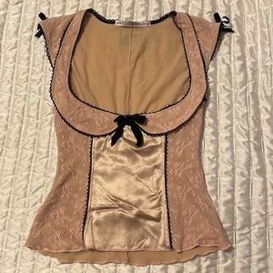 Vintage wheels and dollbaby top xs size 2